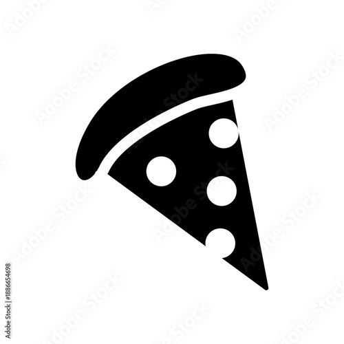 pizza piece icon design illustration simple