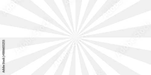 Abstract white and gray retro with sunburst pattern design. Vintage sunrays illustration swirl grunge spiral line. sun beam vector banner design and comic burst gradient concept pattern.