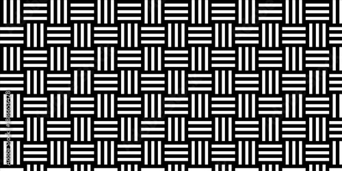 Minimal line Seamless geometric pattern with shapes. Decoration and maze ornament square wall tile.