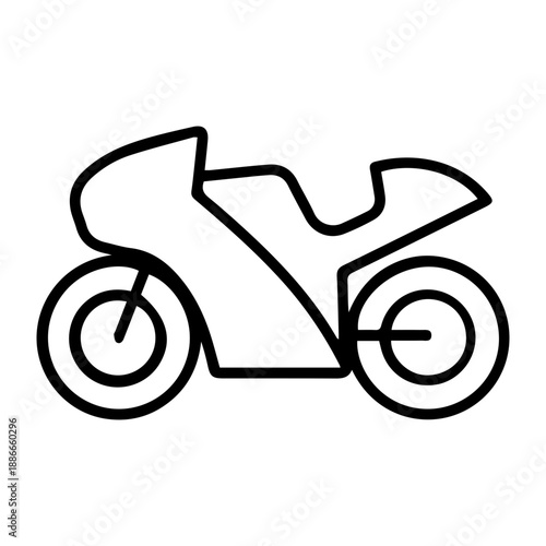 Motorcycle outline illustration