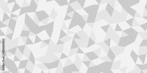 Abstract geometric wall tile and metal cube background triangle wallpaper. Seamless geometric pattern low polygon backdrop background. Gray diamond overlap polygonal background.