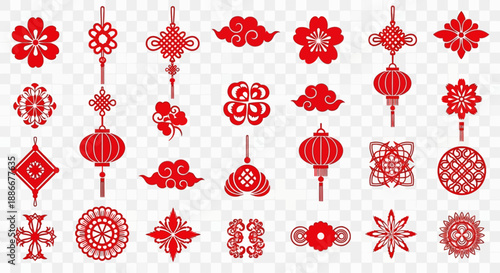 Traditional Chinese and Asian Symbol Icon Set