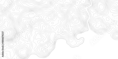 Contour abstract map relief land outline. Topographic map patterns. White wave paper curved reliefs abstract background. Background of the topography map. Abstract pattern with lines.