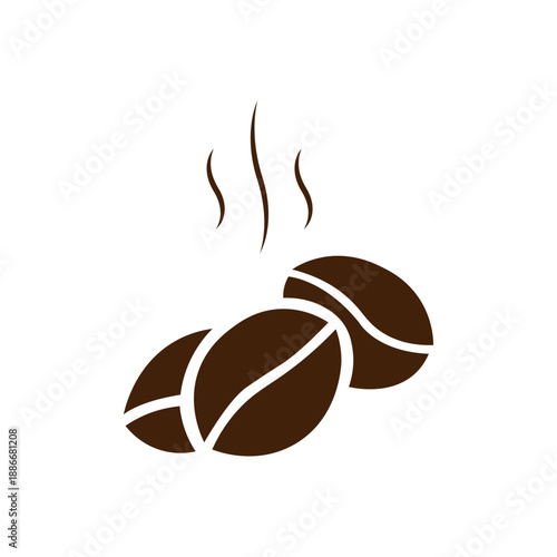 Coffee Bean Icon Illustration