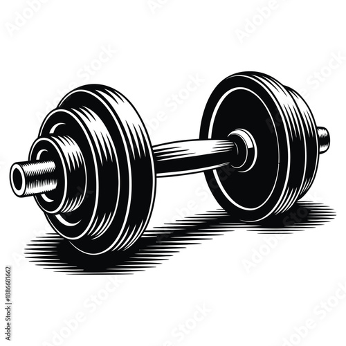 dumbbell isolated on white background