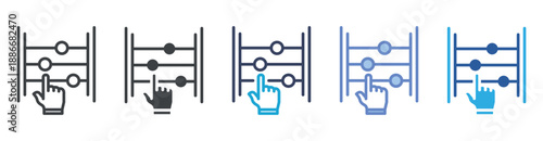 Refine icon set multiple style collection