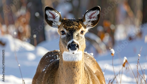 Wallpaper Mural Monochromatic Serenity - A Landscape of Trees and Misty Mountains. Torontodigital.ca