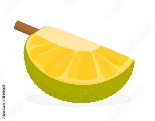 Wallpaper Mural Vibrant Lemon Slice Illustration with Cinnamon Stick Detail. Torontodigital.ca