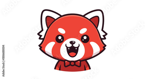 Cartoon red panda illustration