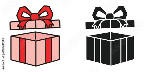 Colorful Gift Boxes with Bows Vector Illustration