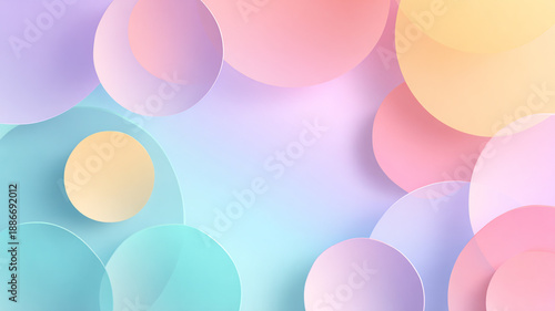 pastel background, clean style
