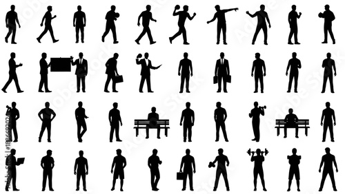 Abstract flying paper airplanes formation vector illustration, minimalist black and white design for business success and teamwork concept