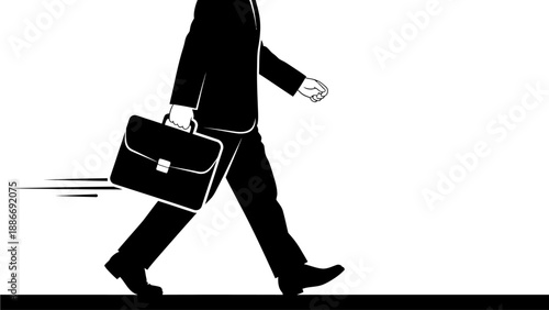 Business travel vector illustration with briefcase and airplane ticket flat design isolated on white background