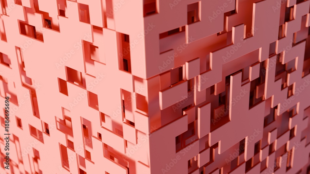 Naklejka premium Abstract 3d illustration with layers of planes