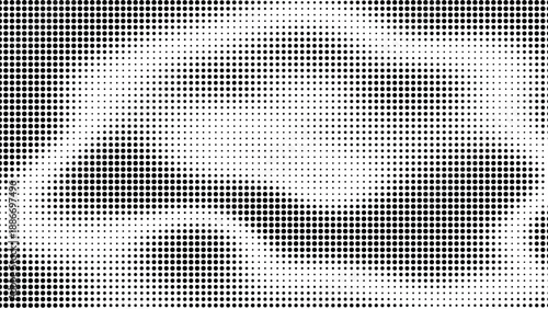 Halftone pattern with gradient effect in black and