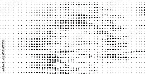 Halftone pattern with wavy gradient texture