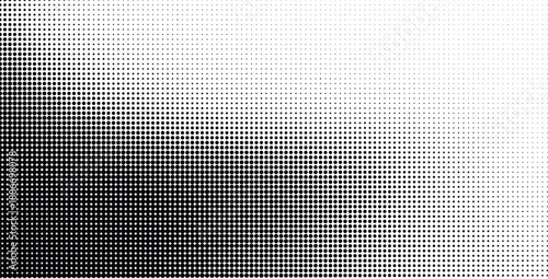 Halftone pattern with gradient effect in black and