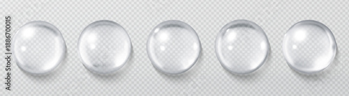 Vector cosmetic moisturizer water molecule, Cosmetic Essence, Liquid bubble.