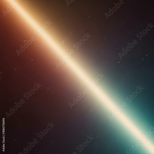 Abstract Diagonal Light Beam Gradient in Cosmic Space with Warm and Cool Colors.