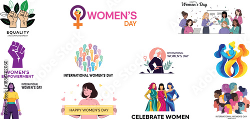 International women's day celebration poster