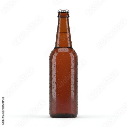 glass bottle isolated on white