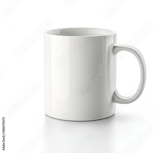 white cup isolated