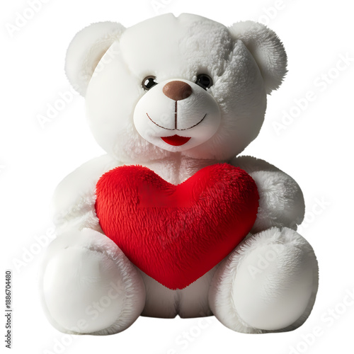 teddy bear with red heart