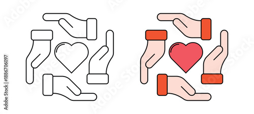 Patient Care Medical Support Flat Vector Icon