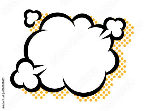 レトロな漫画エフェクトフレーム素材