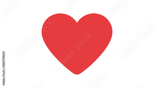 Free Download A vibrant red heart symbol against a clean white background. - GFXLoad