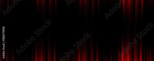 Halftone dots red and blue color pattern gradient grunge texture background. Dot pop art comic sport style vector illustration.