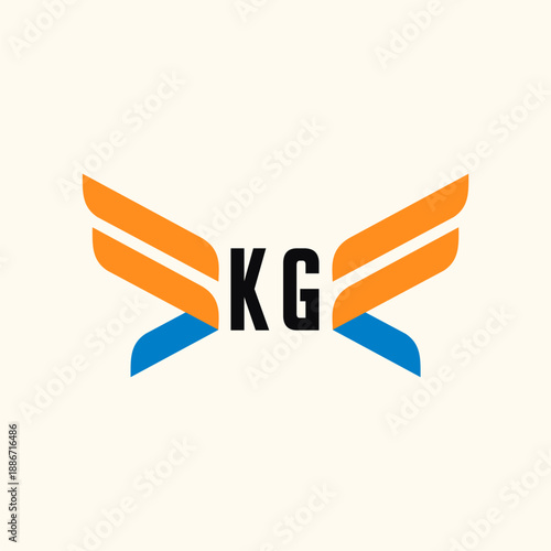 KG Initials Logo Business Template Vector icon