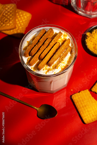 Viral Two Ingredient Dessert, Japanese Style Cheesecake Made with Yogurt and Biscuits, Simple No Bake Homemade Sweet