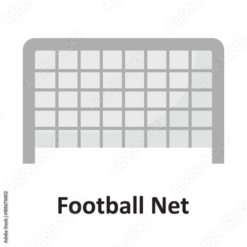 Football Net Vector icon which can easily modify or edit