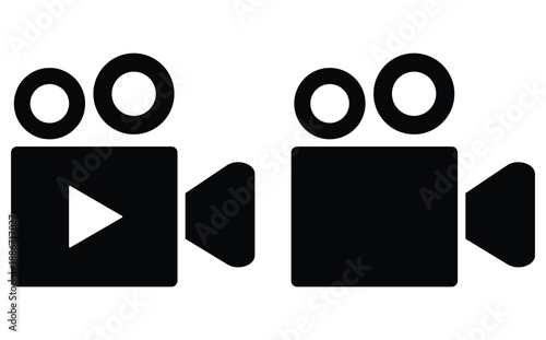 Movie Camera Icon VectorMovie Camera Icon Vector