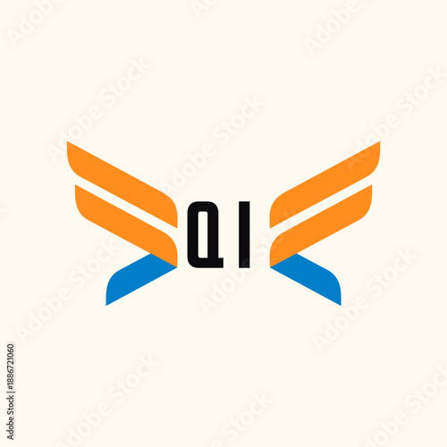QI Initials Logo Business Template Vector icon