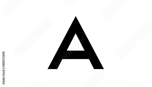 Free Download Bold Letter A on White Background for Educational Purposes. - GFXLoad