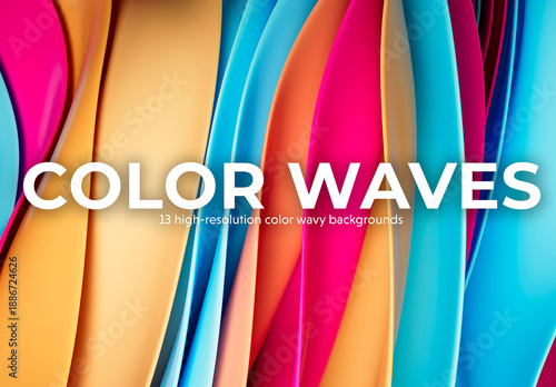 Abstract Color Waves Backgrounds Pack