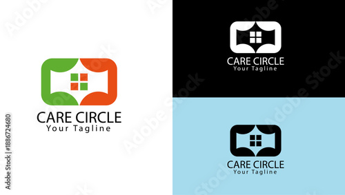 Care Circle logo, CC letter logo, CC monogram logo, CC initials logo, CC modern logo, CC minimalist logo, CC healthcare logo, CC family care logo, CC wellness logo, C letter logo