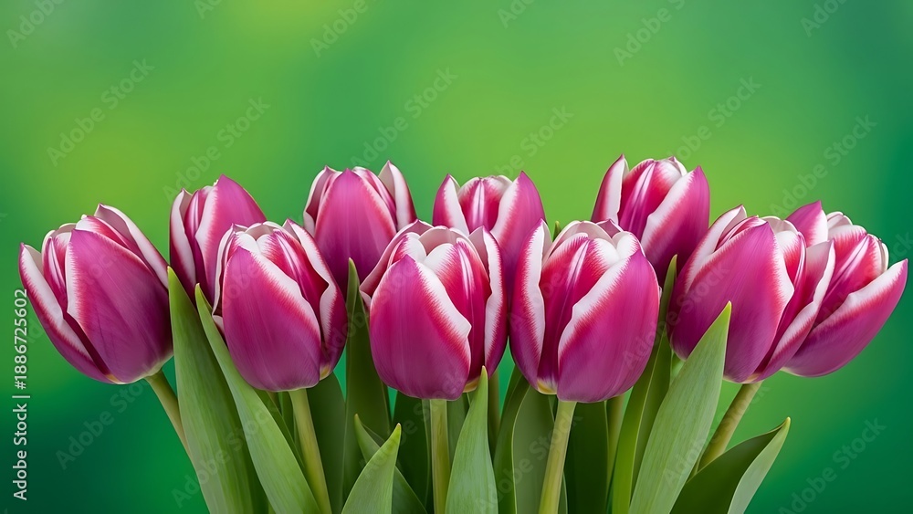 Fototapeta premium Beautiful pink tulips bouquet for mother's day gift ideas and celebrations