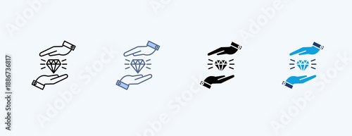 Value Multiple Icon Illustration Vector