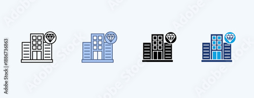 Enterprise Value Multiple Icon Illustration Vector