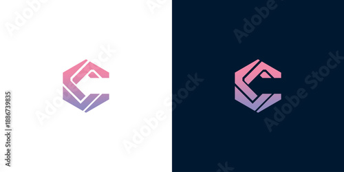 Modern and innovative hexagonal letter C logo design combining sleek geometry with a stylish gradient for a strong brand identity and visual impact