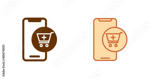 Mobile Shopping Icon Design