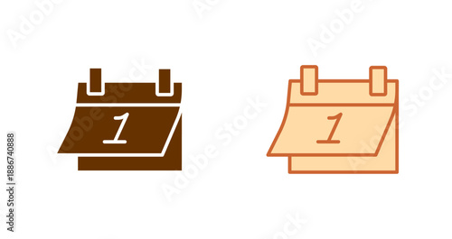 New Year Eve Icon Design