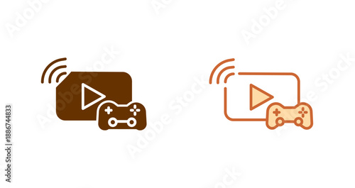 Gaming Streamer Icon Design