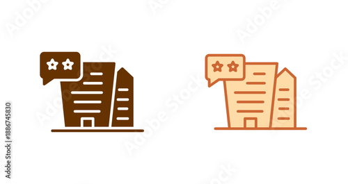 Hotel Reviews Icon Design