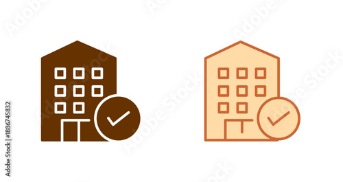 Hotel Booking Icon Design