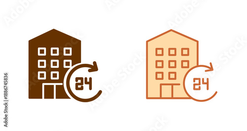 Hotel Reservation Icon Design