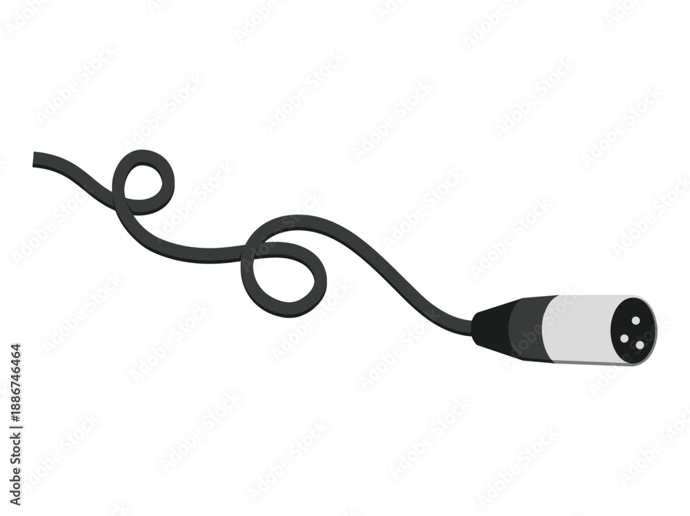 Obraz premium XLB Cable Connector Adapter Illustration